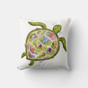 Cojín Decorativo Tortuga marina chiflada