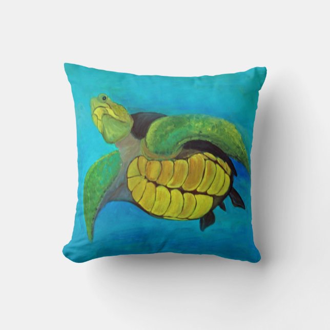 Cojín Decorativo Tortuga marina Pillow (Anverso)