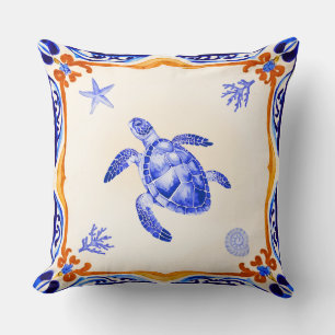Cojín Decorativo Tortuga mediterránea