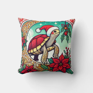 Cojín Decorativo Tortuga navidad