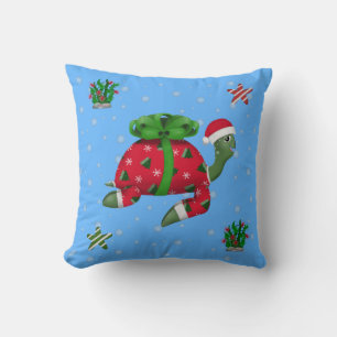 Cojín Decorativo Tortuga navidad