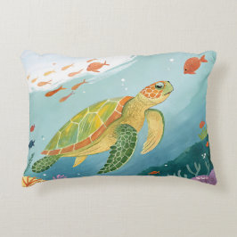 Cojín Decorativo Tortuga pintada