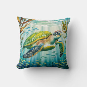 Cojín Decorativo Tortuga Pintada