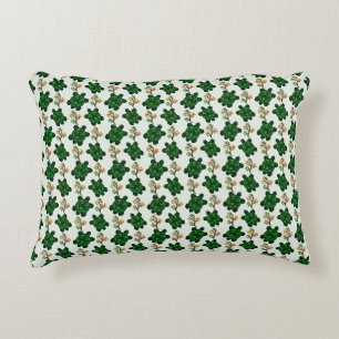Cojín Decorativo Tortuga Verde Adorable Patrón Continuo tortuga