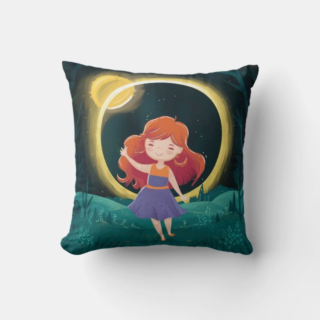 COJÍN DECORATIVO TOTAL DE ECLIPSE SOLAR OHIO APRIL (Anverso)