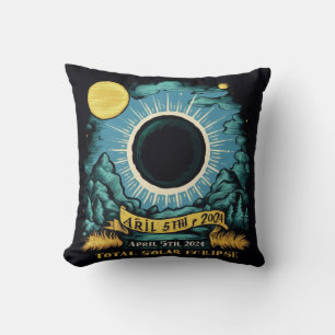 COJÍN DECORATIVO TOTAL DE ECLIPSE SOLAR OHIO APRIL