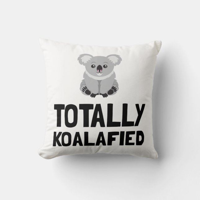 Cojín Decorativo Totalmente Koalafied (Anverso)