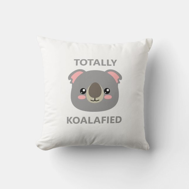 Cojín Decorativo Totalmente Koalafied (Anverso)