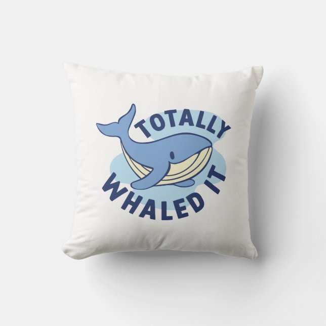 Cojín Decorativo Totalmente Lo Whaled (Anverso)