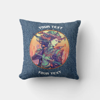 COJÍN DECORATIVO TOTE SAGITTARIO DE RÓTULO ZODIAC PERSONALIZADO