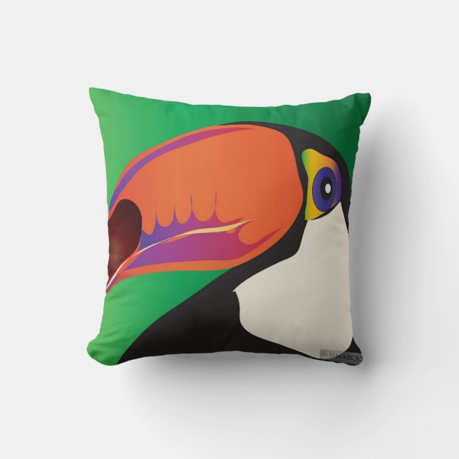 COJÍN DECORATIVO TOUCAN (Anverso)