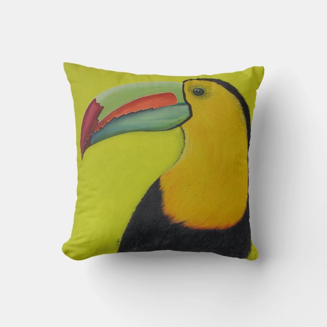 Cojín Decorativo Toucan chartreuse por el GG (Anverso)