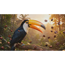 COJÍN DECORATIVO TOUCAN - COFFEE QUEEN
