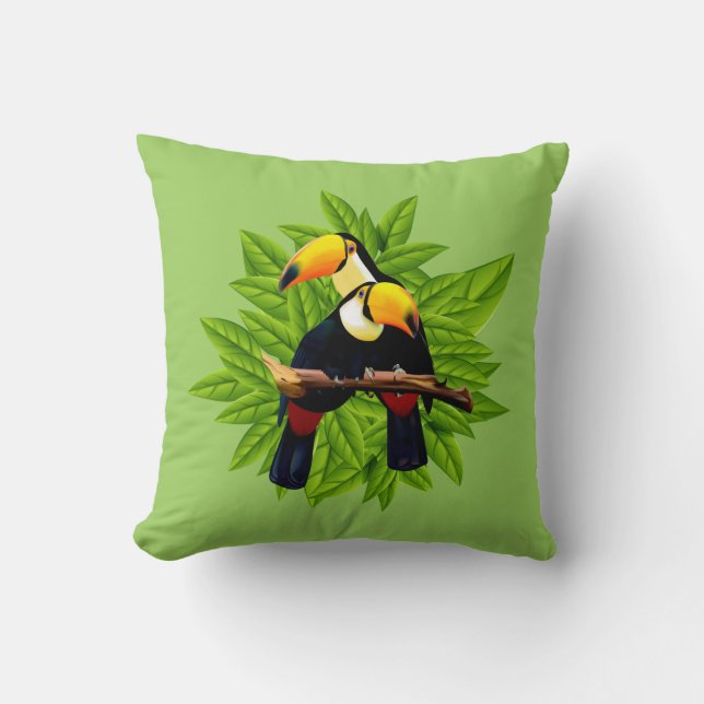 Cojín Decorativo Toucan Duo Green (Anverso)