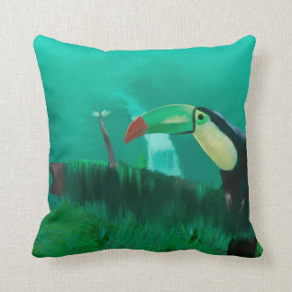 Cojín Decorativo Toucan en la selva tropical
