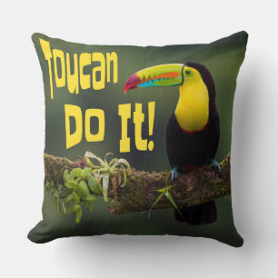 Cojín Decorativo ¡Toucan Lo Hace! Pun divertidísimo con motivos de