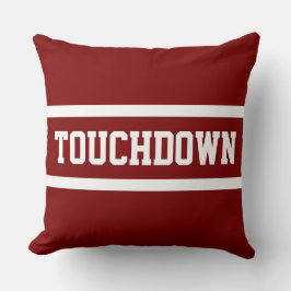 Cojín Decorativo TOUCHDOWN Athletic Bold Vintage Red White Stripes