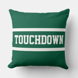 Cojín Decorativo TOUCHDOWN Athletic Hunter Green White Stripes