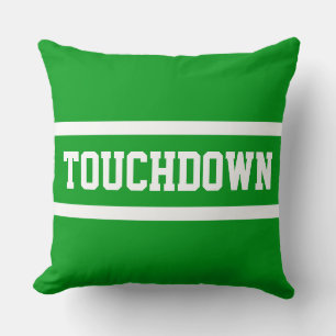 Cojín Decorativo TOUCHDOWN Atlético Negrita Rayas Blancas Verde Bri