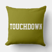 TOUCHDOWN Deportivo Texto de Fútbol en Blanco sobr