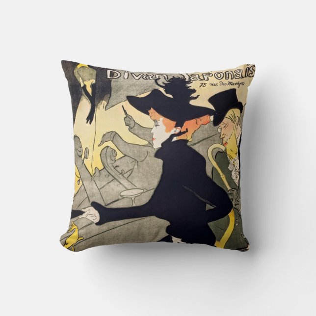 Cojín Decorativo Toulouse-Lautrec - Divan Japonais (Anverso)