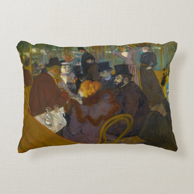 Cojín Decorativo Toulouse-Lautrec - En el Rojo (Anverso)