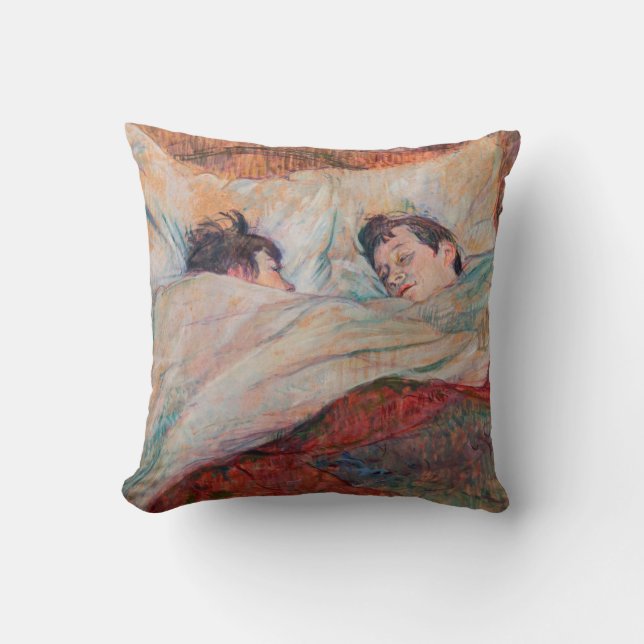 Cojín Decorativo Toulouse-Lautrec - La cama (Anverso)