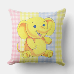 Cojín decorativo Toy Elephant Gingham