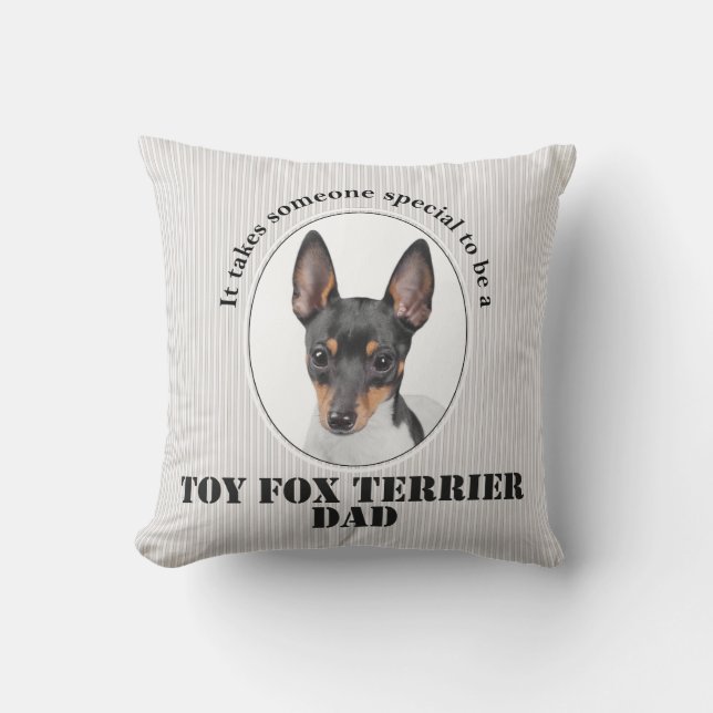 Cojín Decorativo Toy Fox Terrier Dad Pillow (Anverso)
