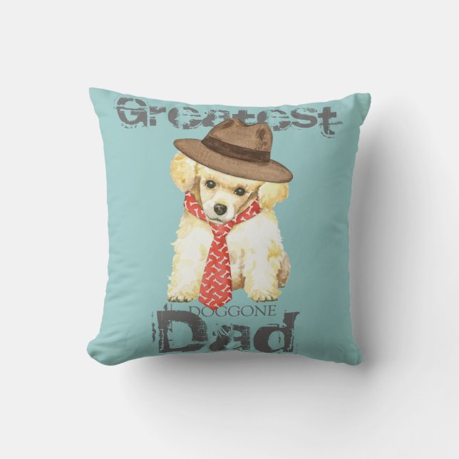 Cojín Decorativo Toy Poodle Dad (Anverso)