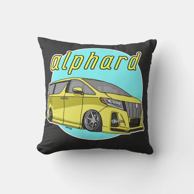Cojín Decorativo Toyota Alphard - bajado (Anverso)
