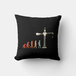 Cojín Decorativo Trabajador de construcción de Crane Evolution