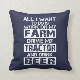 Cojín Decorativo Trabajo sobre mi granja