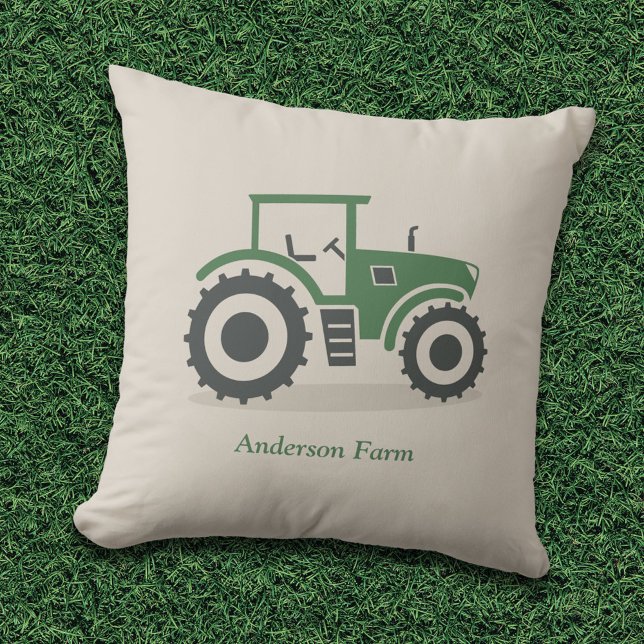 Cojín Decorativo Tractor de granja (Farm Tractor Pillow)