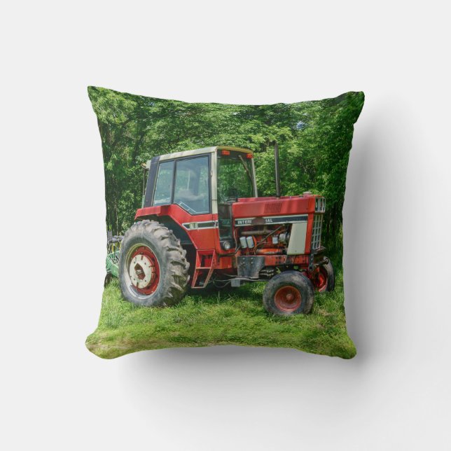 Cojín Decorativo Tractor internacional antiguo (Anverso)
