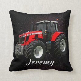 Cojín Decorativo Tractor rojo moderno