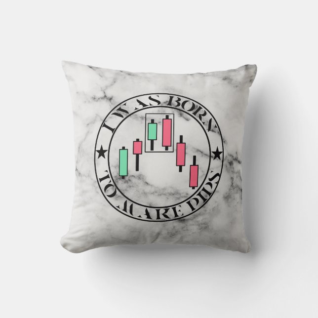 Cojín Decorativo Trade Design | Bearish pattern Marble | Pips (Anverso)