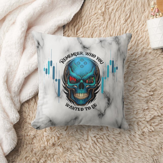Cojín Decorativo Trade Motivation | Skull N Marble | Remember  (Manta)