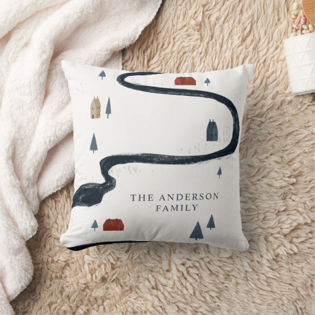 Cojín Decorativo Tradicional Marina Rusa Roja Invierno Feliz Navida (Manta)