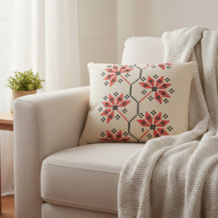 Cojín decorativo tradicional ucraniano bordado