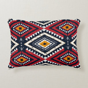 Cojín Decorativo Tradiciones geométricas de patrones interminables 