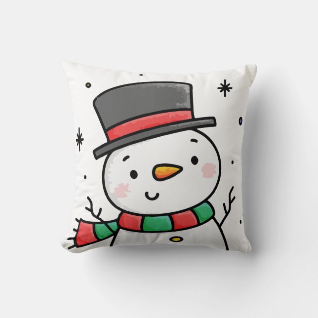 Cojín Decorativo Traje de bebé de Frosty el muñeco de nieve (Anverso)