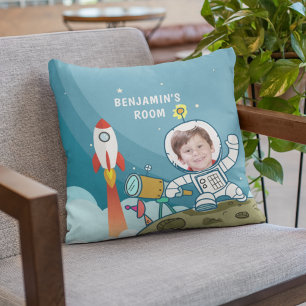 Cojín Decorativo Traje espacial de astronauta cohete Foto personali