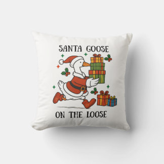 Cojín Decorativo Traje Navideño de Santa Gansa Suelta