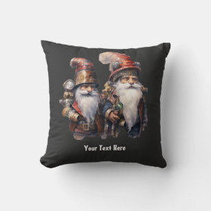Cojín Decorativo Trajes rojos de vacaciones de Gnomos personalizado
