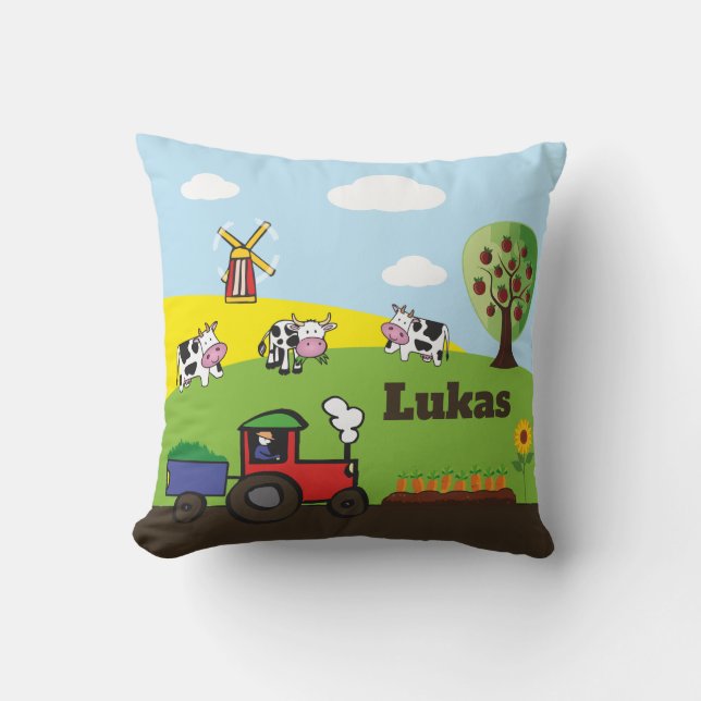 Cojín Decorativo Traktor - Bauernhof | personalisierbares Kissen (Anverso)
