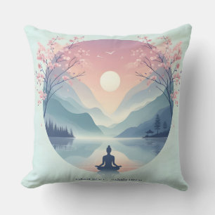 Cojín Decorativo Tranquilizador arte de meditación natural