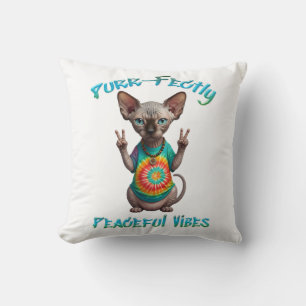 Cojín Decorativo Tranquilo Hippie Boho Kitten Vibes
