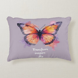 Cojín Decorativo Transformar, inspirar, volar - Motivación