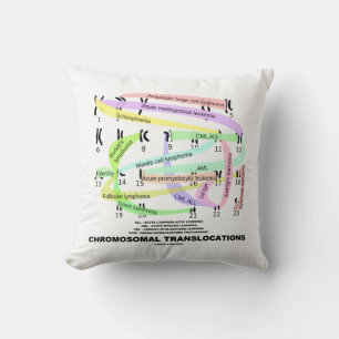 Cojín Decorativo Translocaciones cromosómicas Karyograma